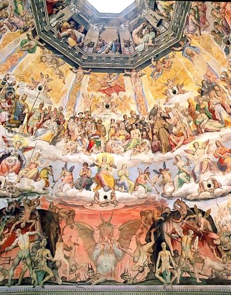 Джорджо Вазари - Страшный Суд, деталь купол Дуомо, 1572-79