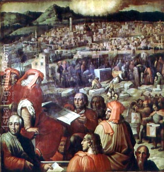Джорджо Вазари - Расширение Флоренции с потолка Salone деи Cinquecento, 1565