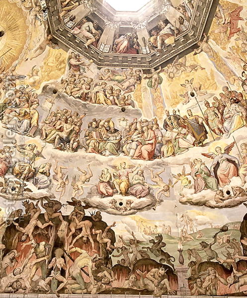 Джорджо Вазари - Страшный Суд, деталь купол Дуомо, 1572-79 7
