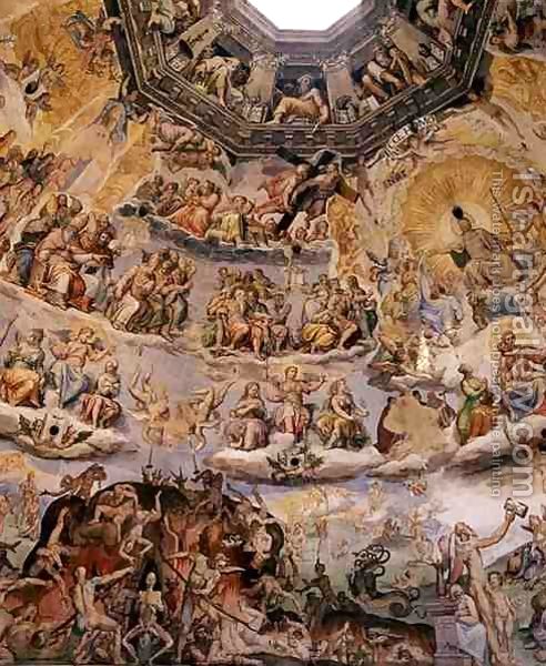 Джорджо Вазари - Страшный Суд, деталь купол Дуомо, 1572-79 4