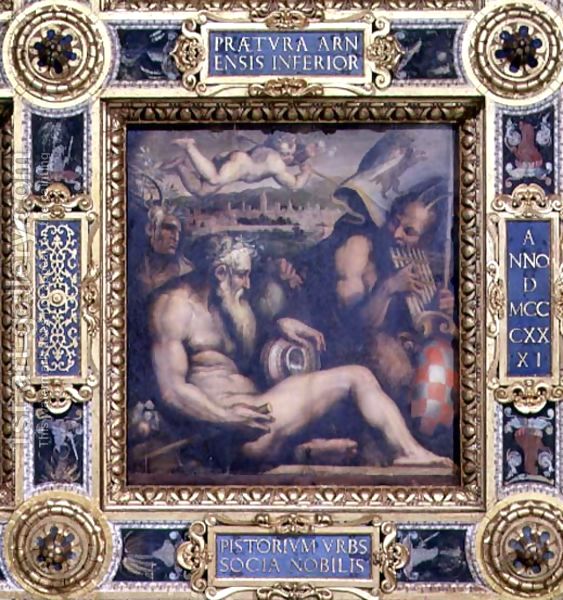 Джорджо Вазари - Аллегория города Пистойя с потолка Salone деи Cinquecento, 1565