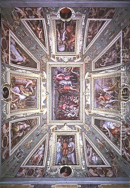 Джорджо Вазари - Потолок Сала ди Козимо Il Vecchio показаны Козимо Медичи (1389-1464) возвращения из ссылки в 1434 году, c.1560