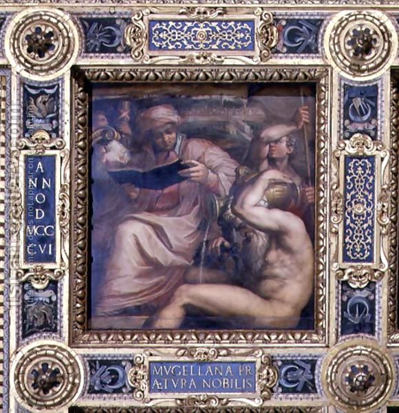 Джорджо Вазари - Аллегория области Муджелло с потолка Salone деи Cinquecento, 1565