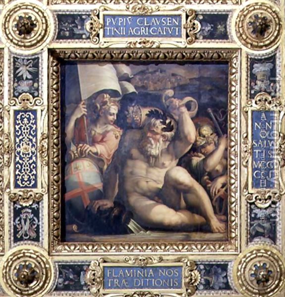 Джорджо Вазари - Аллегория области Романья с потолка Salone деи Cinquecento, 1565