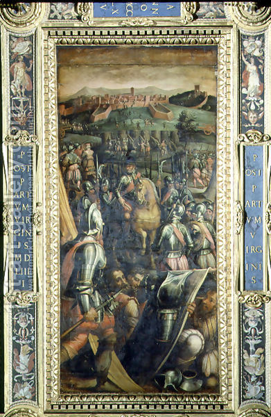 Джорджо Вазари - Захват Casole с потолка Salone деи Cinquecento, 1565