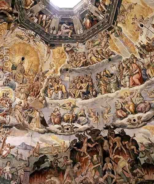 Джорджо Вазари - Страшный Суд, деталь купол Дуомо, 1572-79 8