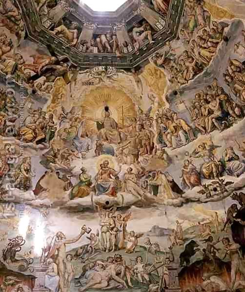 Джорджо Вазари - Страшный Суд, деталь купол Дуомо, 1572-79 5