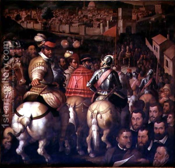 Джорджо Вазари - Триумф после войны с Сиена с потолка Salone деи Cinquecento, 1565