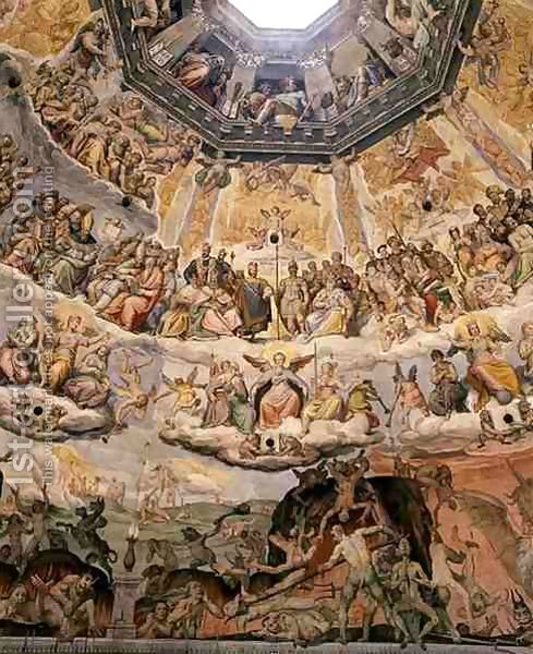 Джорджо Вазари - Страшный Суд, деталь купол Дуомо, 1572-79 6